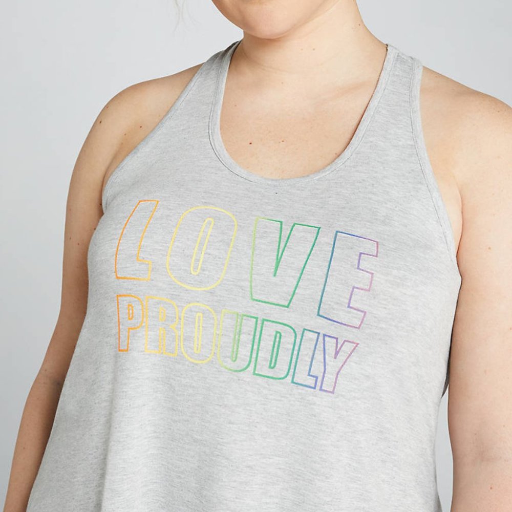 NWT ⭐️LIVI Love Proudly Graphic Tank 🏳️‍🌈